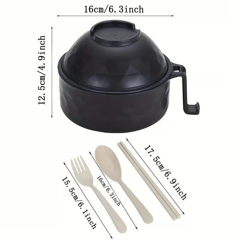 π Microwave Ramen Cooker Bowl Set β Cook, Drain & Enjoy Noodles in Minutes