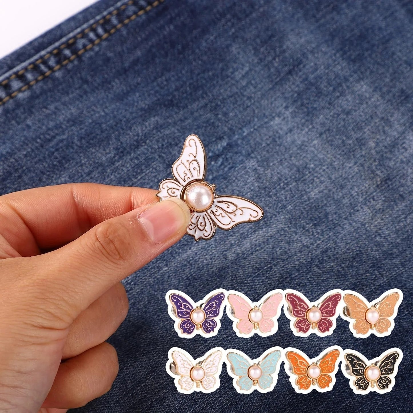 π¦ 8PCS Butterfly Waist Buckle Set for Dresses & Clothing