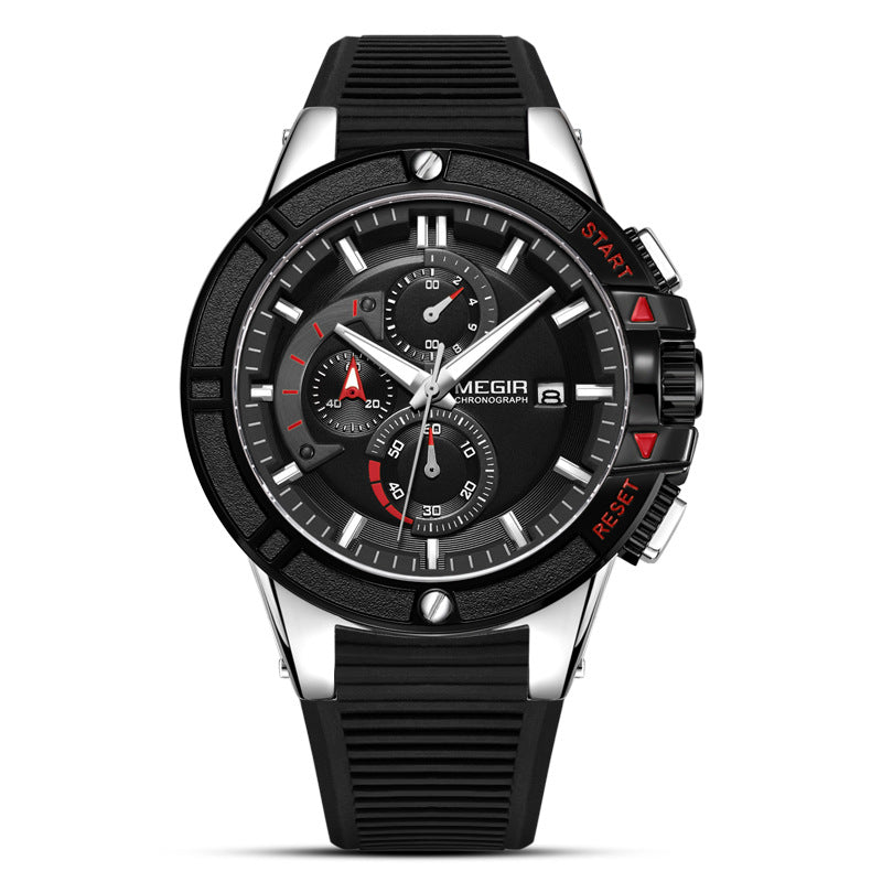 Cross-Border Megir Megir Men'S Watch Fashion Sports Multi-Function Timer Quartz Watch Men'S 2095