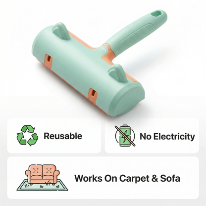 Ultimate Pet Hair Remover Roller - Reusable Magic Lint Brush for Carpets, Couches & Furniture