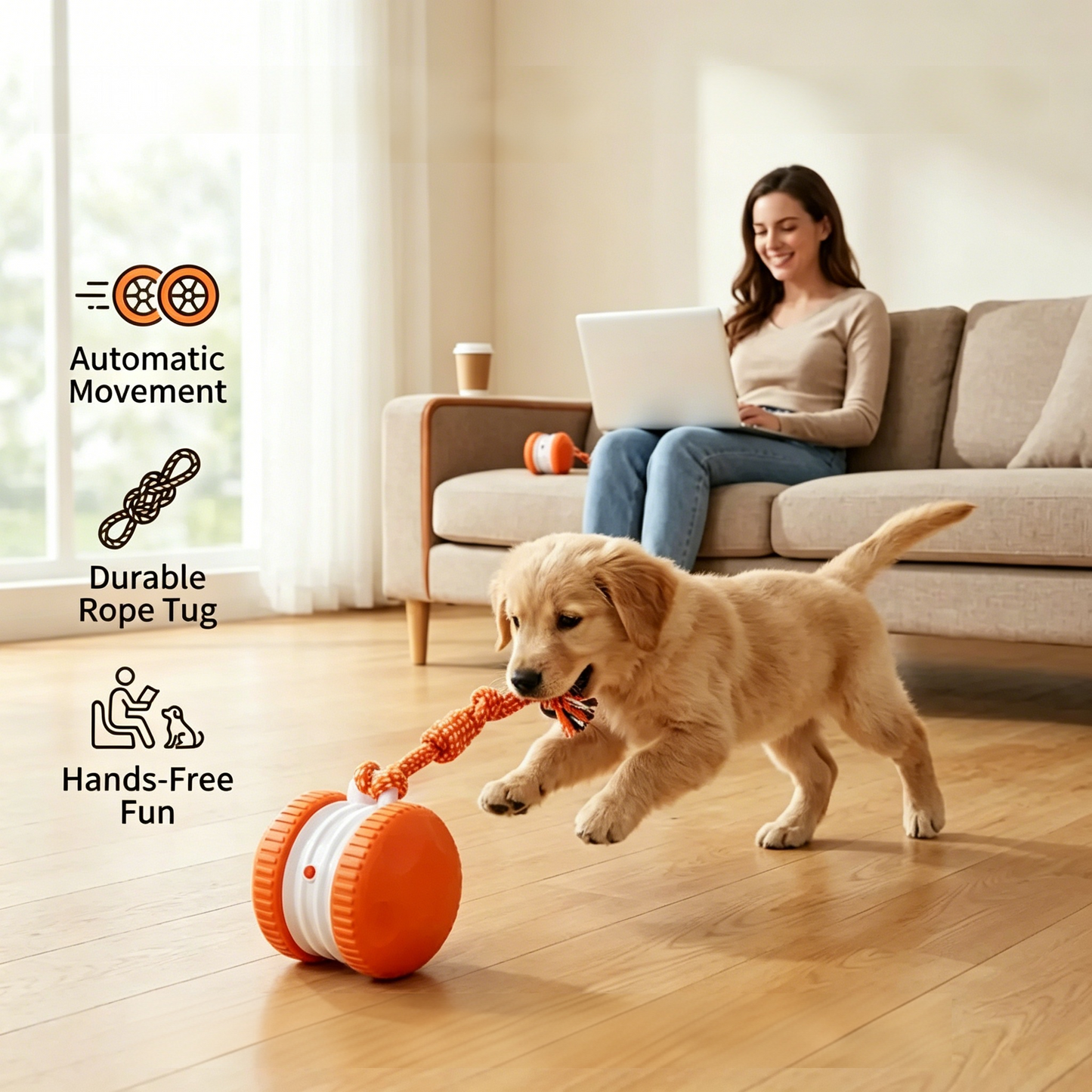 PawEaseGo™ MotionPlay Ball