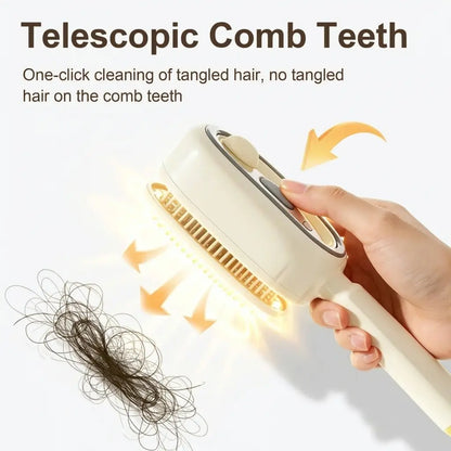 Hydrating Mist Massage Hair Brush for Smooth, Frizz-Free Hair