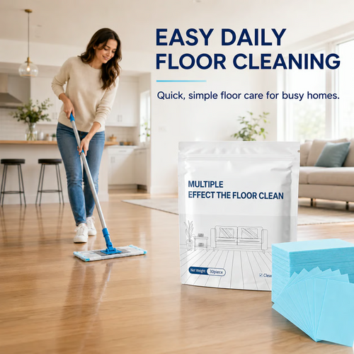 Floor Cleaning Sheets – Fast-Dissolving Multi-Surface Mop Cleaner