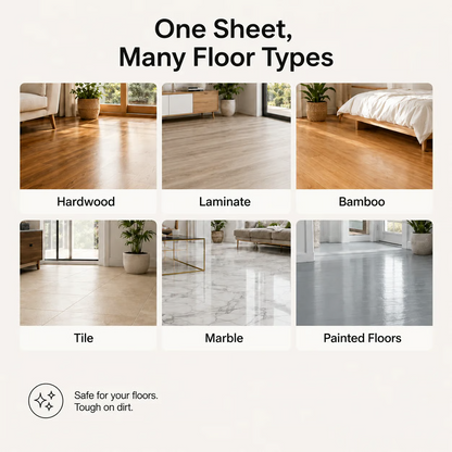 Floor Cleaning Sheets – Fast-Dissolving Multi-Surface Mop Cleaner