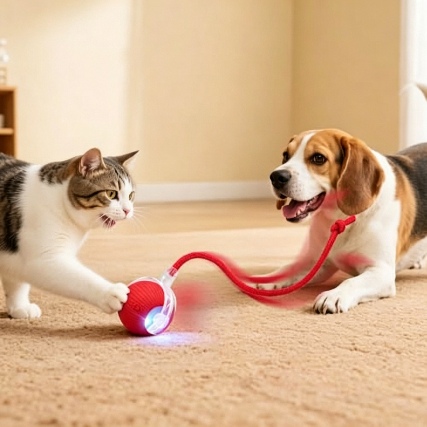 PawEaseGo™ OrbitPlay Smart Rolling Cat Toy Ball