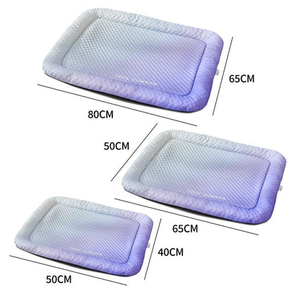 Self-Cooling Ice Silk Pet Mat for Dogs & Cats