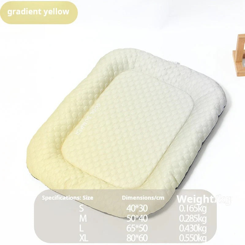 Self-Cooling Ice Silk Pet Mat for Dogs & Cats