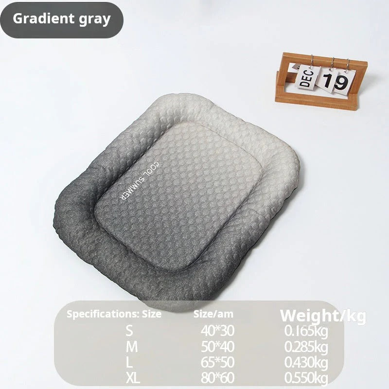 Self-Cooling Ice Silk Pet Mat for Dogs & Cats