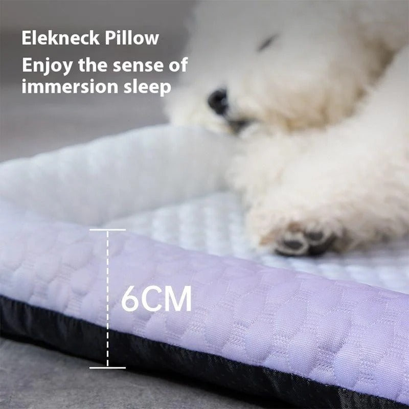 Self-Cooling Ice Silk Pet Mat for Dogs & Cats