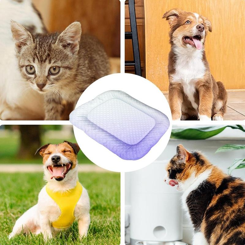 Self-Cooling Ice Silk Pet Mat for Dogs & Cats