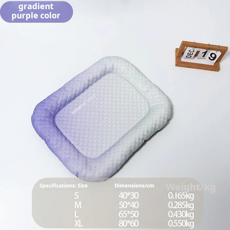 Self-Cooling Ice Silk Pet Mat for Dogs & Cats