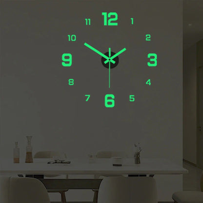 🥳2026 HOT SALE🥳⏰3D DIY Luminous Acrylic Wall Clock Set