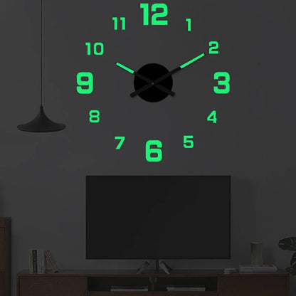 🥳2026 HOT SALE🥳⏰3D DIY Luminous Acrylic Wall Clock Set