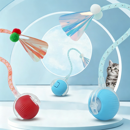 PawEaseGo™ OrbitPlay Smart Rolling Cat Toy Ball