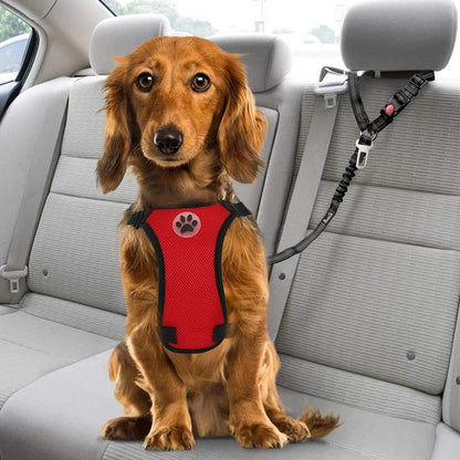 PawEaseGo™ 2-in-1 Bungee Dog Seat Belt