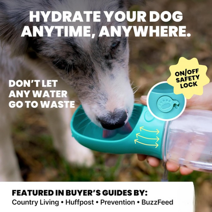 PawEaseGo™ 2-in-1 Pet Travel Station - Leak-Proof Bottle & Snack Cup 🐾