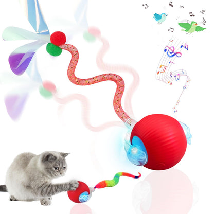 PawEaseGo™ OrbitPlay Smart Rolling Cat Toy Ball