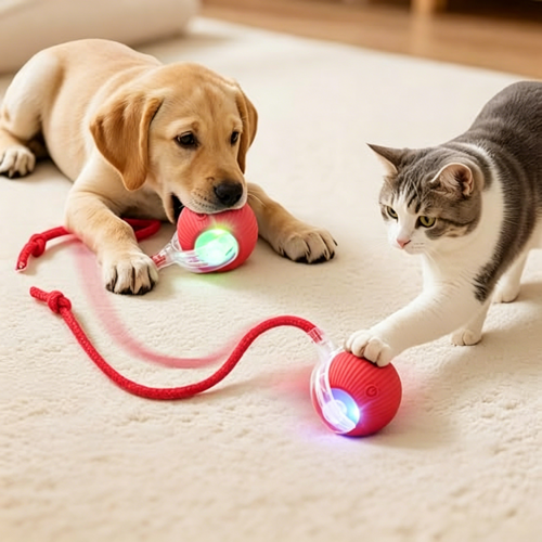 PawEaseGo™ OrbitPlay Smart Rolling Cat Toy Ball