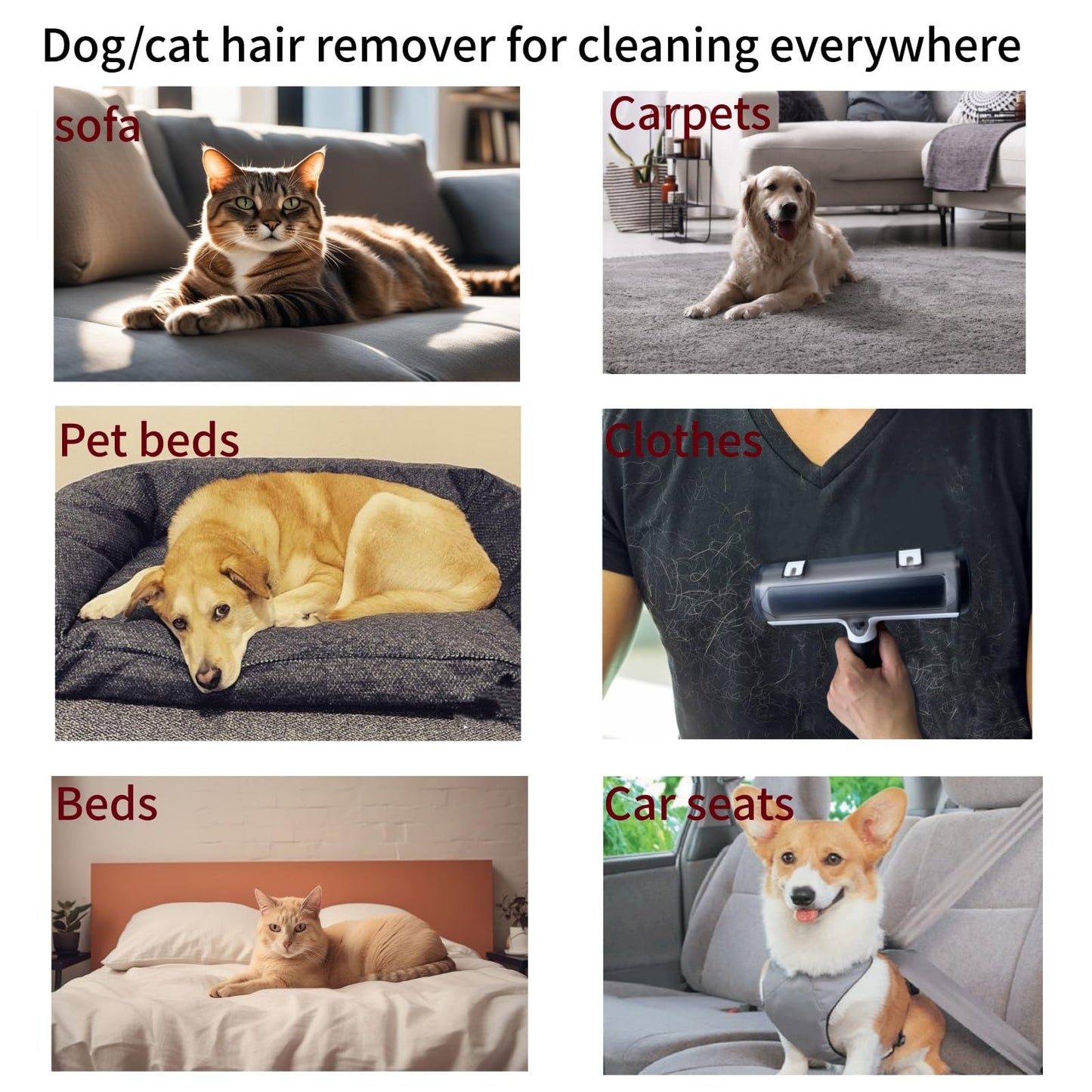 PawEaseGo™ Self-Cleaning Pet Hair Remover