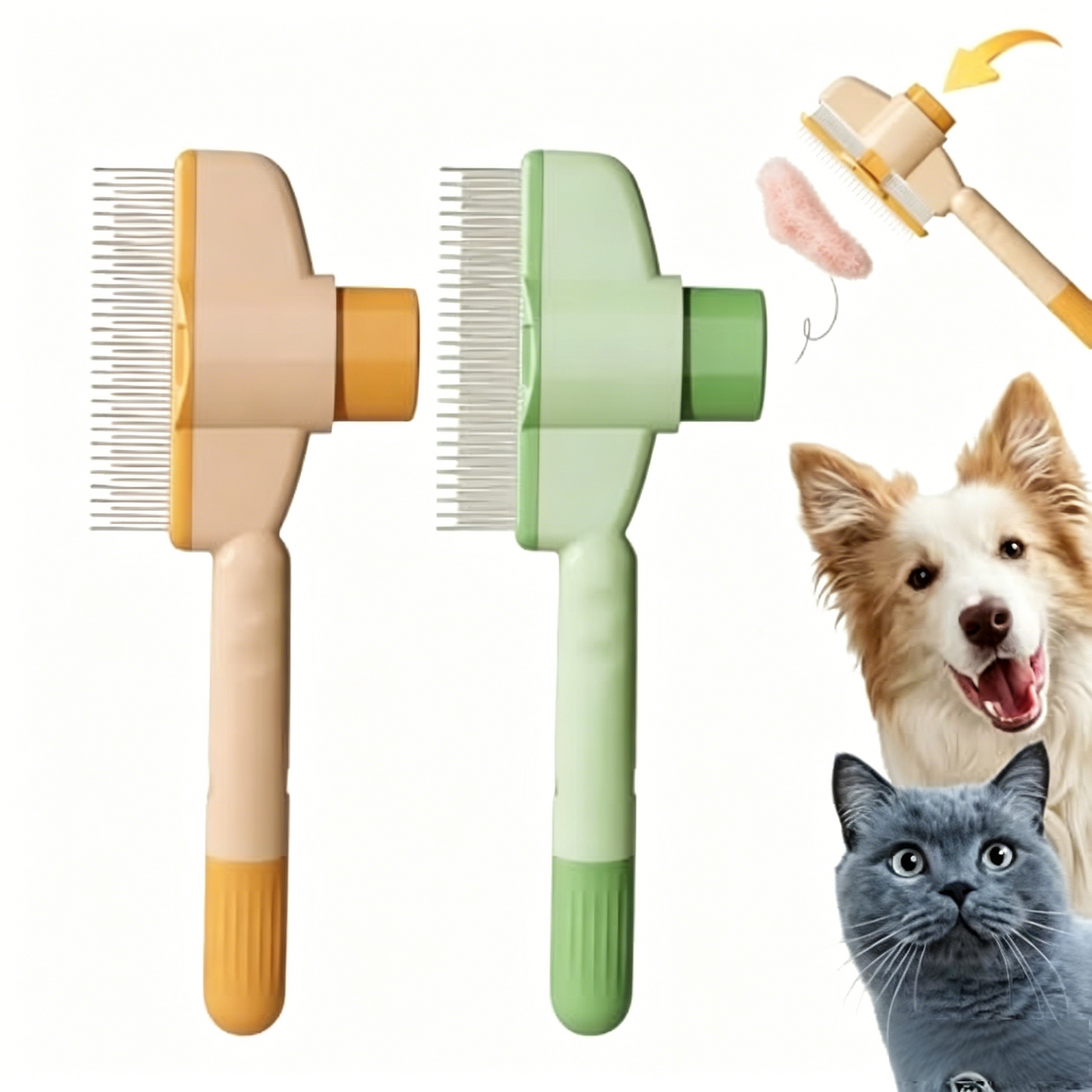 Flea Comb for Cats & Dogs – Fine-Tooth Stainless Steel