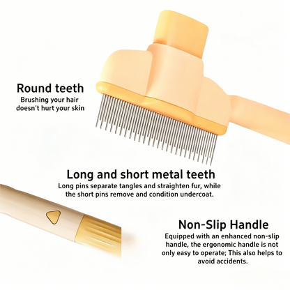Flea Comb for Cats & Dogs – Fine-Tooth Stainless Steel
