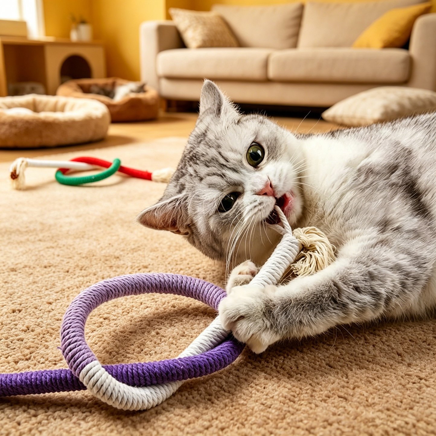 The Only Cat Chew Rope That Survives Teething, Boredom & Zoomies