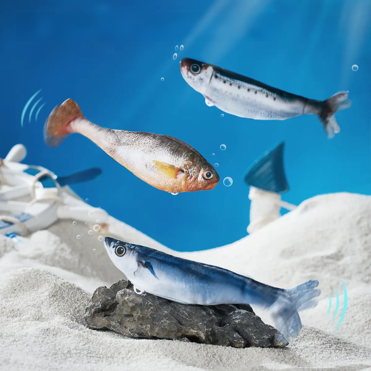 PawEaseGo™ Floppy Fish Cat Toy