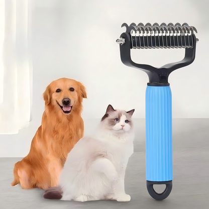 Pet Deshedding Brush for Dogs & Cats