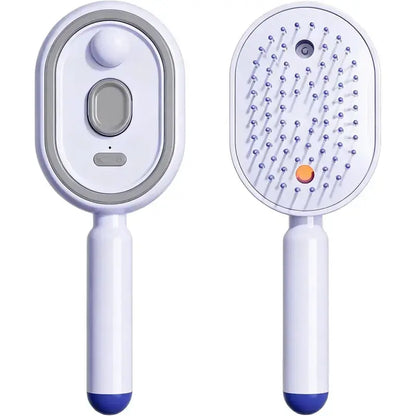 Hydrating Mist Massage Hair Brush for Smooth, Frizz-Free Hair