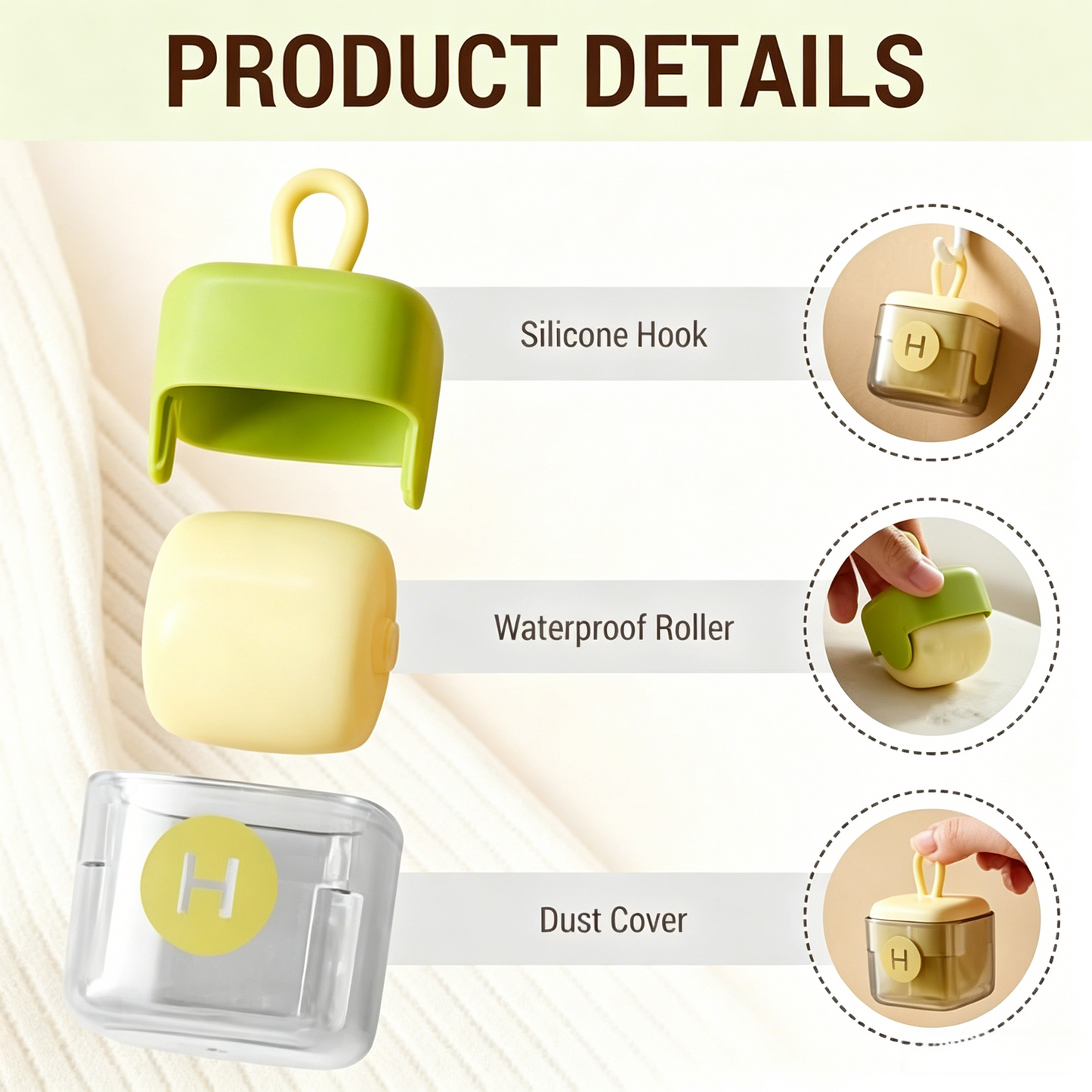 PawEaseGo™ Portable Reusable Lint & Pet Hair Remover