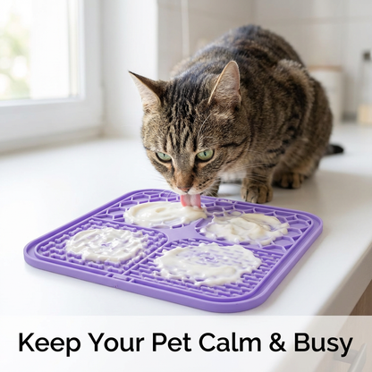 Keep Your Dog & Cat Calm, Busy & Healthy｜Slow Feeder & Anxiety Relief Lick Mat